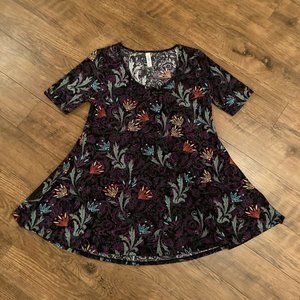 Woman's Lula Roe Short Sleeve Blouse Shirt Top Multicolor Size XS